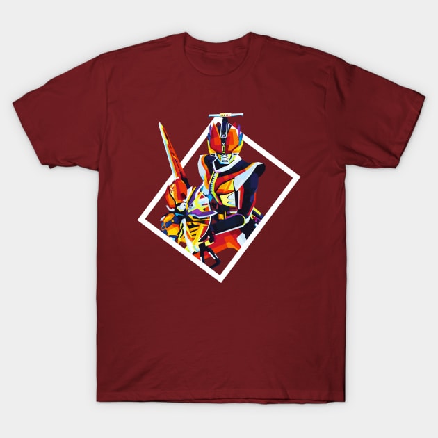 Kamen Rider Den O Liner Form T-Shirt by desilutfiaa